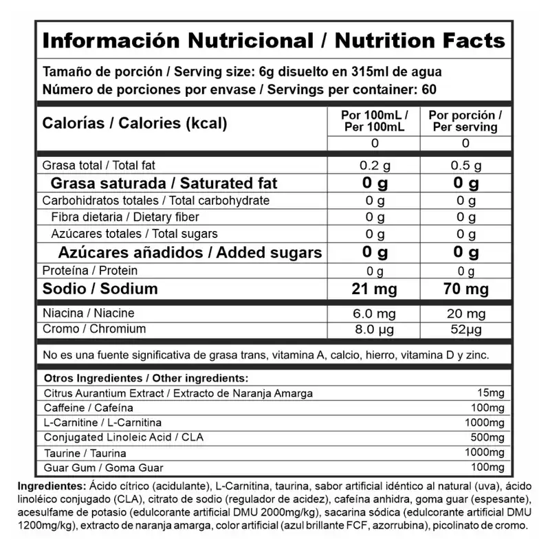 Burner Stack Nutramerican